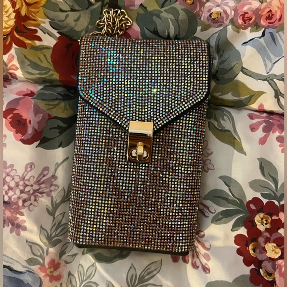 Bags | Super Sparkle Rhinestone Crossbody Bag | Poshmark